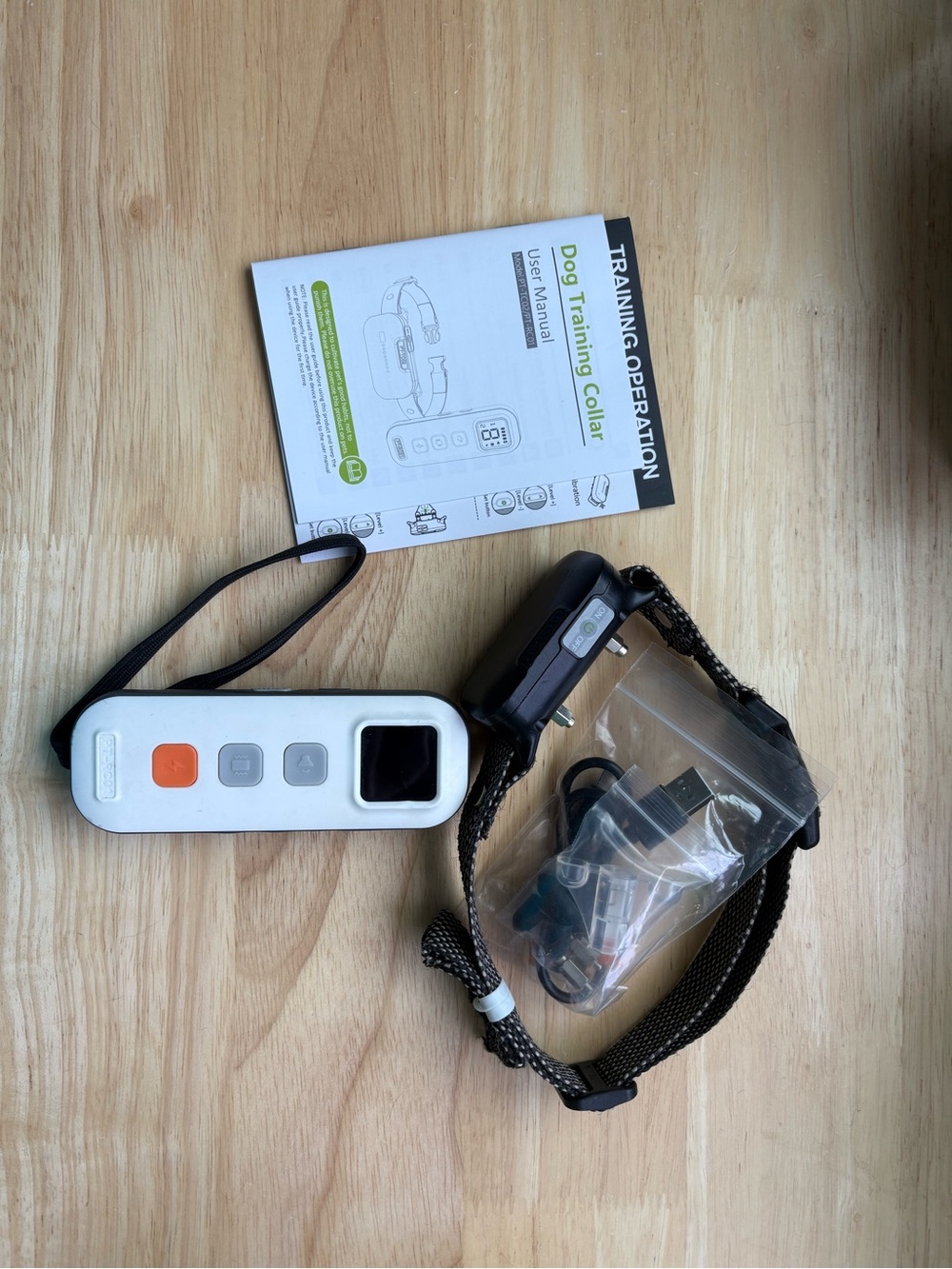 Dog Training Collar with Remote - Black and White